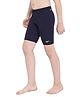 Speedo Above Knee Length Swimming Trunk with Text Print - Navy Blue