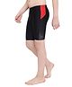 Speedo Swimming Trunk with Text  & Polka Dot  Print -  Black & Red