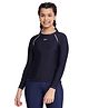 Speedo Full Sleeves  T-Shirt with Text Print - Navy Blue