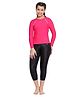 Speedo Full Sleeves  T-Shirt with Text Print -  Pink