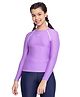 Speedo  Full Sleeves T-Shirt with Text Print -  Purple