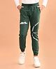 Lilpicks Couture Happy Mood Text Printed Joggers - Green