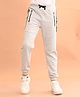 Lilpicks Couture Dont Bother Text Printed Joggers - Grey Melange