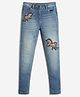 Lilpicks Couture  Unicorn Sequin Embellished Denim Jeans - Blue
