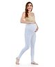 Lovely Mom's Solid Stretchable Pre & Post Maternity Leggings - White