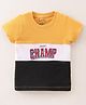 Bodycare Cotton Knit Half Sleeves T-Shirt with Text Print - Mustard