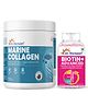 DR. MOREPEN Biotin for Hair Growth- 60 Veg Tablets & Marine Collagen Skin Protein Powder Chocolate Flavour-250 g