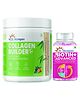 Dr. Morepen Biotin+ Advanced Tablets and  Dr. Morepen Natural Collagen Builder for Healthy Skin Hair and Nails Orange - Berry Flavour - 250g
