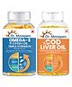 DR. MOREPEN COD Liver Oil Softgels with Natural Omega 3, Vitamin A & D and Omega 3 Deep Sea Fish Oil Triple Strength for Healthy Heart, Brain, Eyes, Joints Healthy Heart, Brain & Joints - 120 Softgels