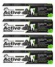 DR. MOREPEN Active Smile Charcoal Toothpaste for Teeth Whitening & Bad Breath Removal - 100 g Pack of 4