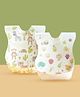 Disposable Bib With Monkey Print Pack of 30 - White