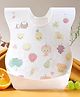 Disposable Bib With Pineapple Print Pack of 20 - White