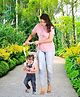 Magic Seat Peppa Pig Design Walking Assistant Belt for Baby -Pink