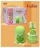 Kritiu 4 in 1 Baby Nail Clipper kit with Cute Case Nail Clipper Scissors Tweezers & Baby Nail File Set for Kids Grooming Kit - Frog Green