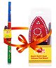 Desi Toys Steam Toy Boat & Gilli Danda Combo - Red & Multicolor