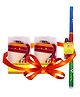 Desi Toys Spinning Tops PO2 & Gilli Danda Combo -Multicolor