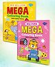 Set of 2 Mega Colouring Books | My Pink Mega Colouring Book and My Yellow Mega Colouring Book | A Dynamic Duo of Delightful Coloring Books -English