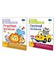 Basic Maths Skills Workbook | Set Of 2 Books | Fraction, Decimal | Math Safari: Decimals And Fractions Expedition - English