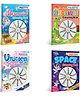 Magical Unicorn Colouring Book, Endless Space Colouring Book , Pretty Mermaid Colouring Book & Majestic Dinosaur Colouring Book With Crayons|Combo of 4 | Whimsical Colouring Quartet
