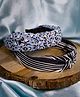 Jewelz  Set Of 2 Knot Detailed Hair Bands - Black  & Blue