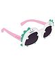 Spiky Dinosaur Frame UV Protected Lens Kids  Sunglasses - White