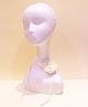 Tipy Tipy Tap Rose Detailed Necklace & Hair Tie - White
