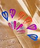 Jewelz Set Of 14 Heart Shaped Tic Tac Hair Clips - Multi Colour