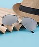 Passion Petals Unisex Kids UV Protected Aviator Sunglasses For Age 3-10 Years With Case - Silver