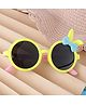 Passion Petals Bunny Style Kids Unisex UV Protected Sunglasses For Age 2- 6Years With Case - Yellow