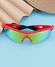 Passion Petals Unisex Kids Sports UV Protected  Sunglasses For Age 3-10 Years With Case - Red