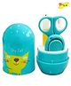 Joy Buzz 4 in 1 Baby Nail Clipper kit with Cute Case Nail Clipper Scissors Tweezers & Baby Nail File Set for Kids - Cat Green