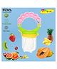 Joy Buzz Rattle style Food & Fruit Nibbler Cum Pacifier - Pink