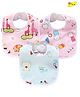 Joy Buzz Cotton Bibs with Snap Button - Pack of 3