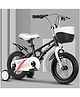 SYGA Bicycles for Kids 3-6 Years Old 14-inch Children's Light Bicycle Magnesium Alloy (Black)