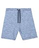 Anthrilo Cotton Terry Striped Textured Shorts - Sky Blue
