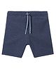 Anthrilo Cotton Terry Pin Checked Shorts - Blue