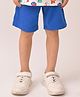 Anthrilo Cotton Terry Pencil Striped Shorts - Blue