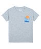 Anthrilo Half Sleeves Summer Text Printed Tee - Sky Blue