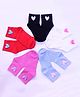 Tipy Tipy Tap Pack Of 5 Heart Embellished Socks - Multi Colour