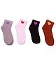 Tipy Tipy Tap Pack Of 4 Heart Embellished Socks - Multi Colour