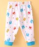 Child World Interlock Knit Full Length Lounge Pant Animal Print -  White & Blue
