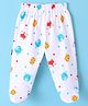 Child World Interlock Bootie Legging With Animal Print - White