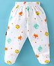 Child World Interlock Bootie Legging With Animal Print - White