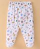 Child World Interlock Knit Bootie Legging Animal Print - White