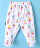 Child World Interlock Bootie Legging With Ice Cream Print - White