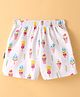 Child World Interlock  Knit  Shorts  with Ice Cream Print - Pink