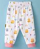 Child World Interlock Knit Full Length Lounge Pant Vehicles Print - White