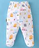 Child World Interlock Knit Bootie Legging Car Print - White Yellow
