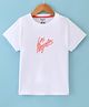Smarty Boys 100% Cotton Sinker Half Sleeves Premium T-Shirt with Los Angeles Text Print - White