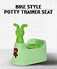 Robbox Toilet Trainer Baby Potty Seat Caterpillar With Removable Bowl & Closing Lid Potty Seat- Green